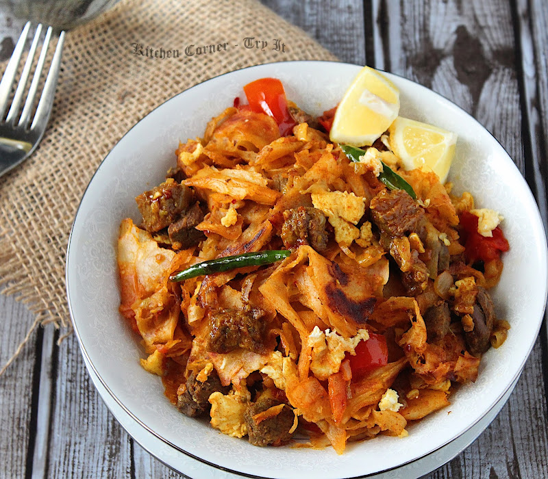 Beef Kothu Porotta